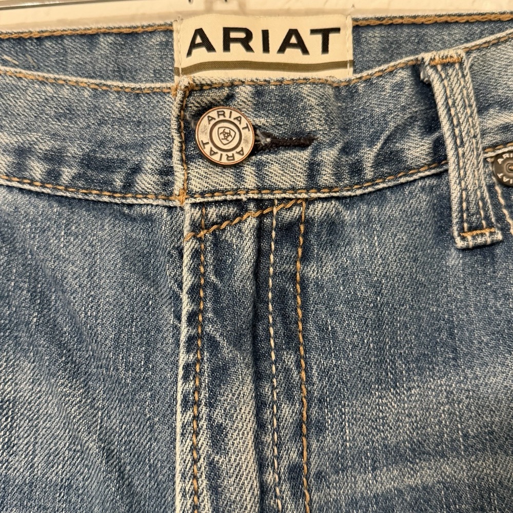 Ariat M5 Jeans Mens‎ 40x32 Blue Denim Pants Slim Straight Leg Work Western EUC